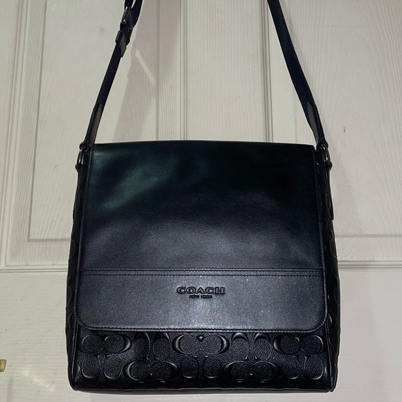 Coach Outlet: Houston Map Bag In Signature Leather - Picture 1 of 12